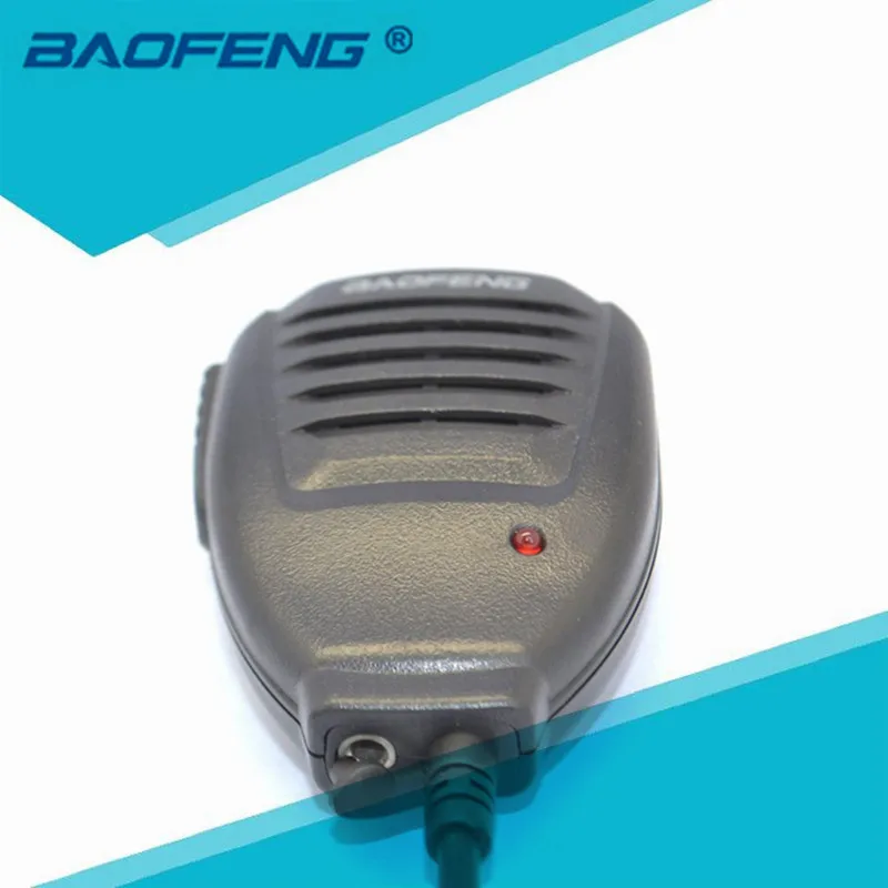 2 шт. Baofeng Walkie TalkieTwo-передающая радиоустановка ручной микрофон Динамик для UV-5R Pofung