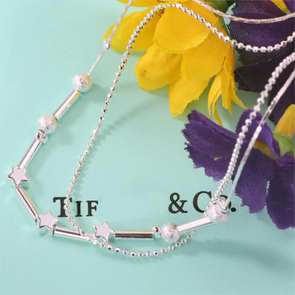 2017 Женский Серебристый браслет на ногу в форме звезд лодыжку модные браслеты для