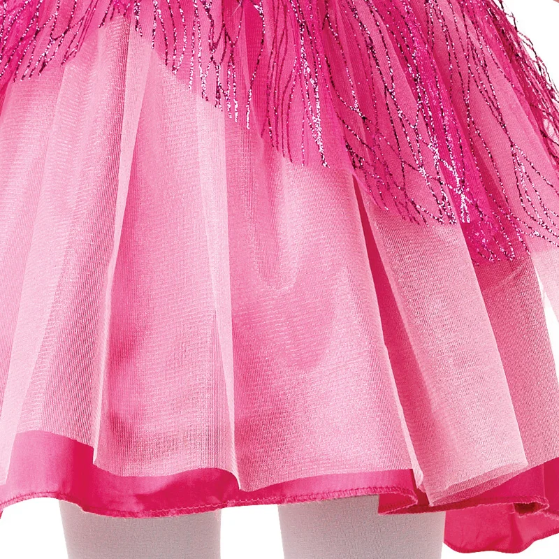 

pink butterfly flower fairy dress for girls flower fairy costume halloween cosplay festival party clothing girls birthday dress