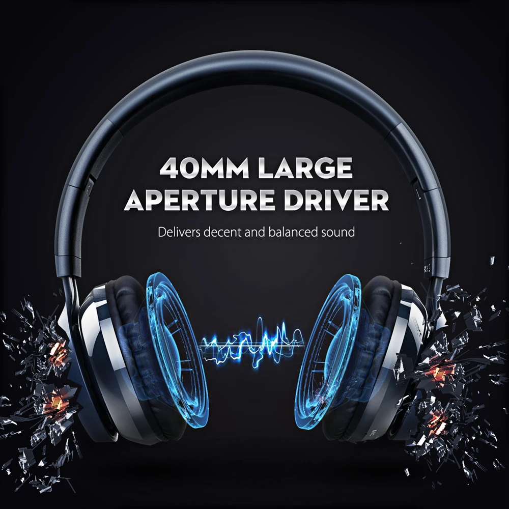 Новые наушники MPOW Thor Bluetooth складная стерео Беспроводная гарнитура Накладные с