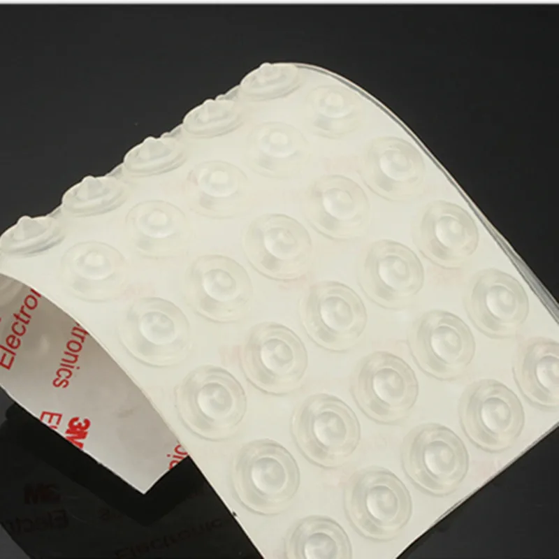 transparentblack cabinet door bumper self adhesive silicone damper pad with salient point for kitchen cupboard drawer stoppers free global shipping