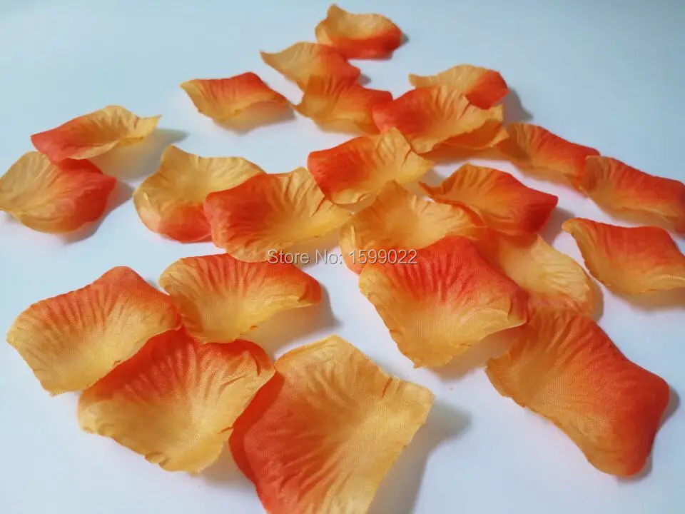 Конфетти с цветами из апельсиновой розы для девочек 20 упаковок 2000 шт. Осенние