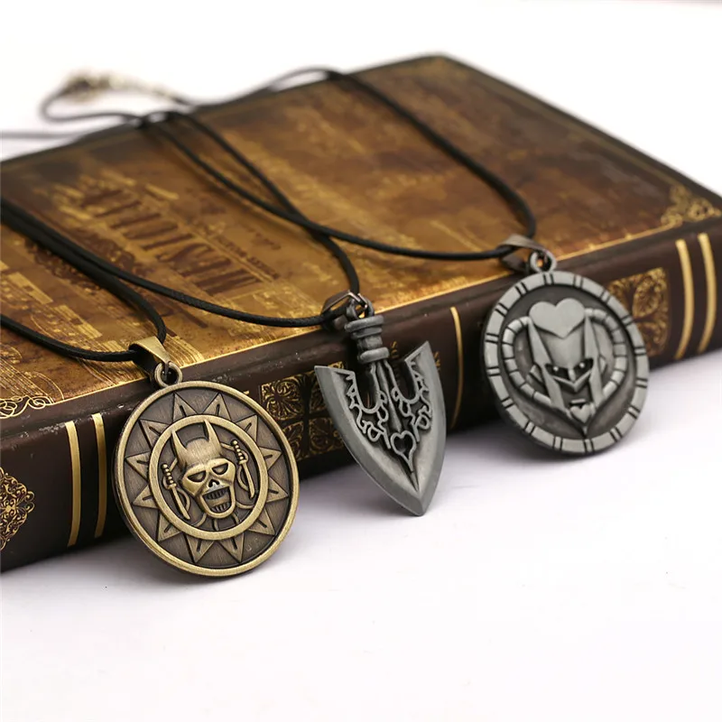 Горячее аниме необычные металлические ожерелья JOJOS с цепочкой в виде разная