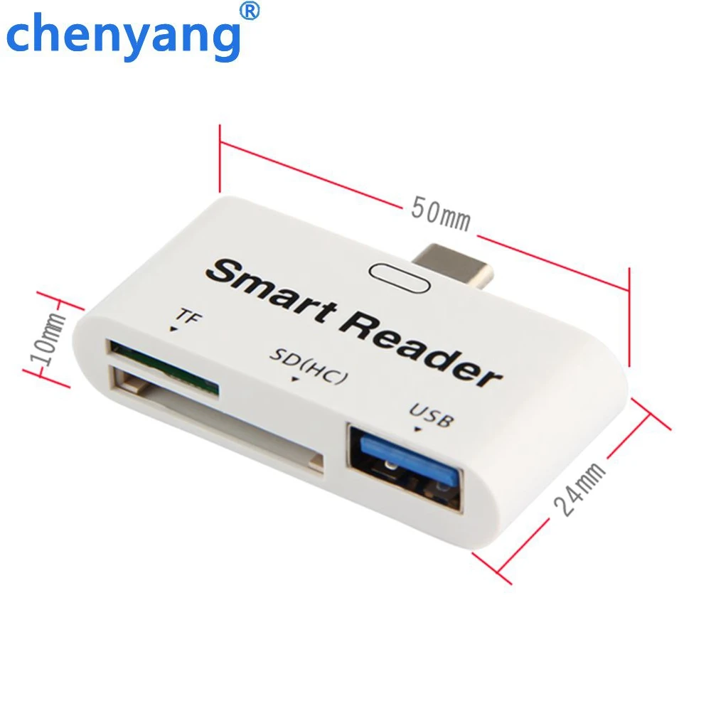 USB 3 1 Type C к 0 Женский OTG адаптер и TF SD считыватель смарт карт для ПК ноутбука