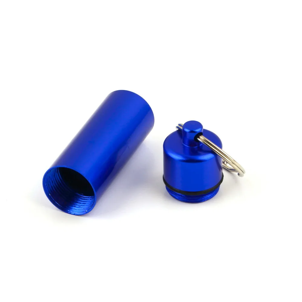 1 шт. водонепроницаемый алюминиевый мини брелок для ключей от