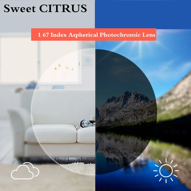 Сладкий цитрусовый 1 67 индекс одного видения ультра тонкие Асферические