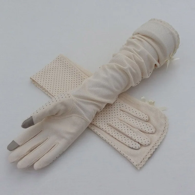 B91 Beige Женские спортивные Фитнес Велоспорт солнцезащитные Экран Сенсорный экран длинные перчатки без пальцев Для женщин Хлопок Мода Половина перчатки для водителей без пальцев B89 - Цвет: B91 Beige