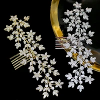 asnora cz tiaras hairpin accessories bridal hair comb ladies headdress jewelry for wedding jewelry crown
