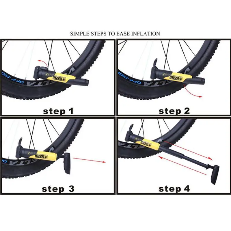 

Multi-functional Portable Cycling Bike Air Pump Tyre Tire Ball Double Stroke Gas Mouth Bicycle Pump Tools