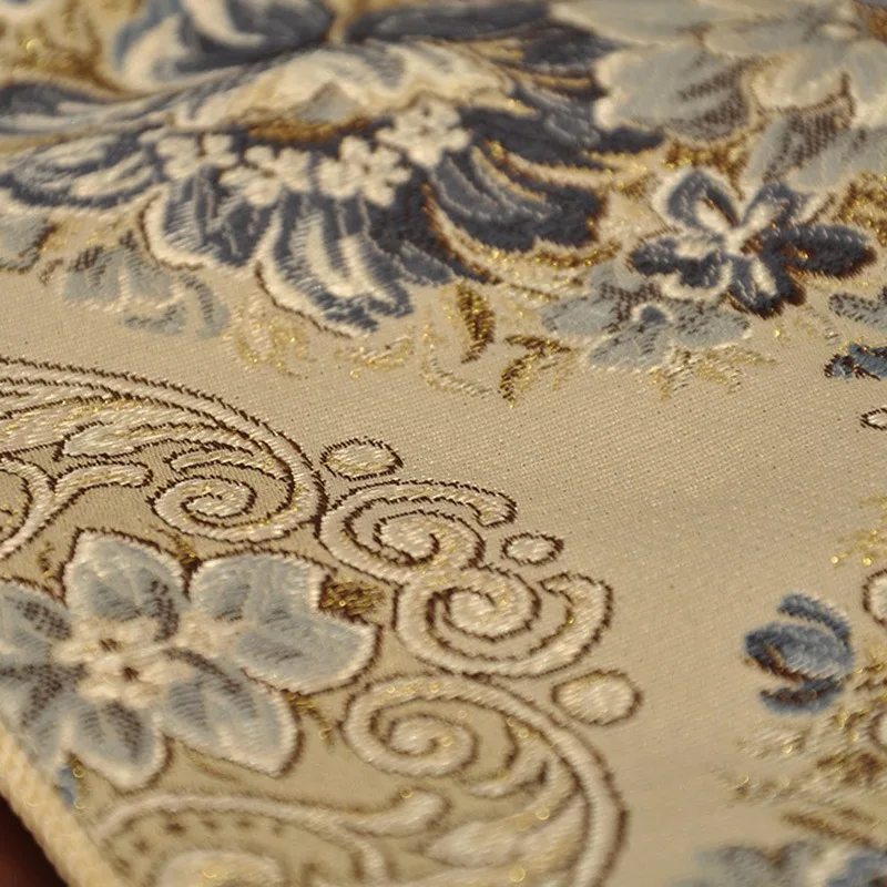 Luxury Embroidery Table Runner European Runners TV Cabinet for Wedding Bed Blue Red | Дом и сад