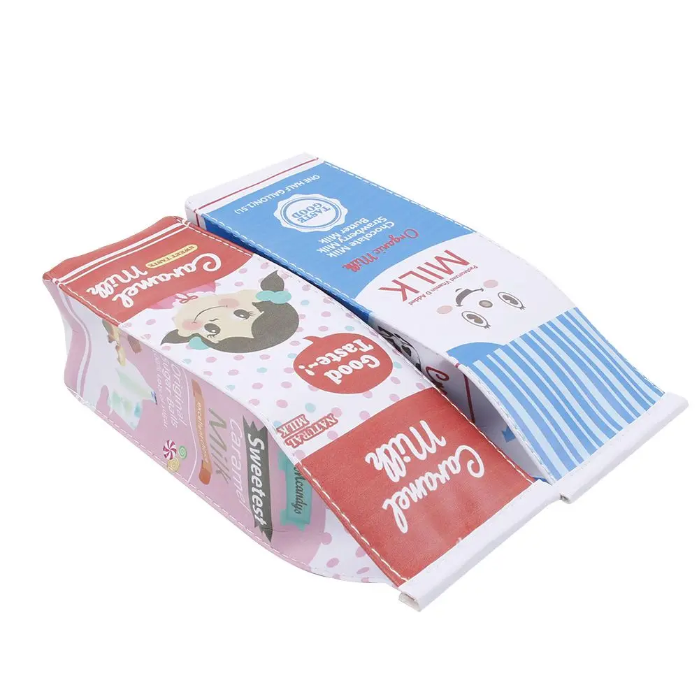 1 шт. Творческое моделирование молочный ящик из искусственной кожи Карандаш