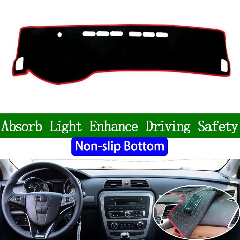 

For JAC T6 T8 2016 2017 2018 Non-slip Bottom Dashboard Cover Car Decals Car Stickers Interior Car Accessories