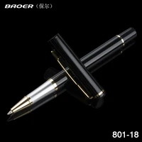 baoer new high grade metal pen office business pen school supplies stationery gift pen black refill ballpoint pen