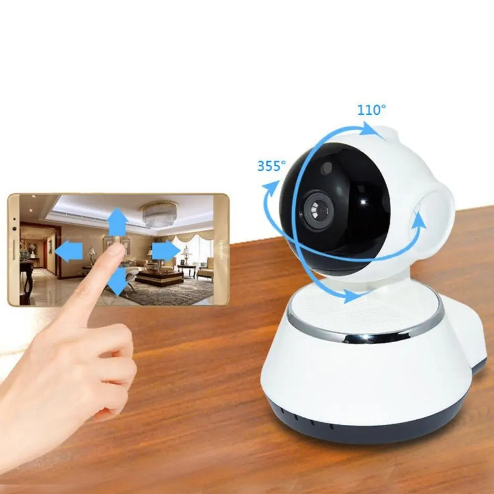 Беспроводной IP Камера WI FI 720 P видеонаблюдения Cam Micro SD слот Поддержка микрофон и P2P