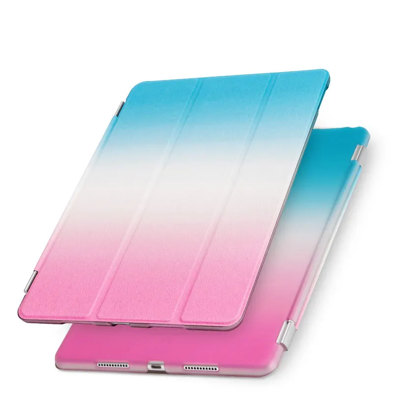 Чехол Rainbow для планшета iPad Pro 10.5 Air 3 2019 с умным трехскладочным дизайном и ярким цветовым узором.