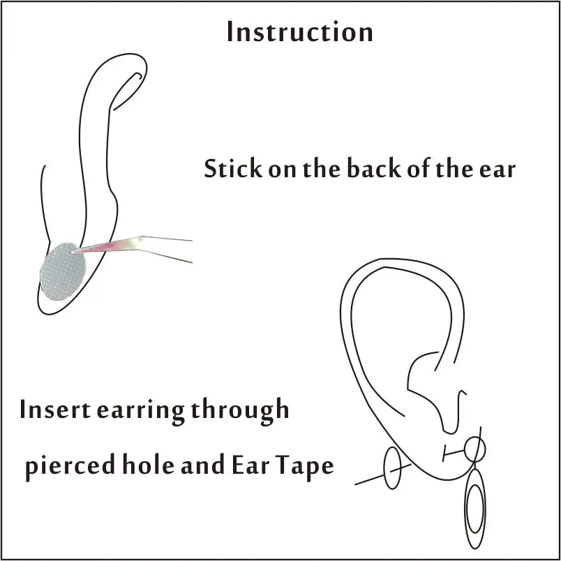Невидимая прижимная лента для ушных раковин идеально подходит Растягивающихся