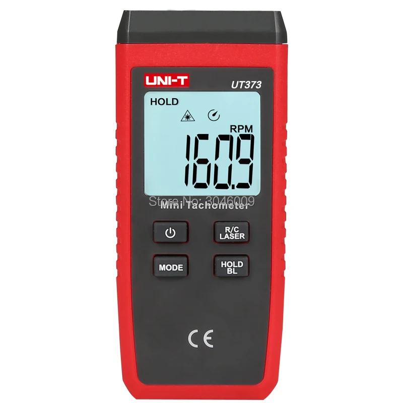 Мини Тахометр UNI T UT373 цифровой лазерный тахометр индикатор перегрузки ЖК
