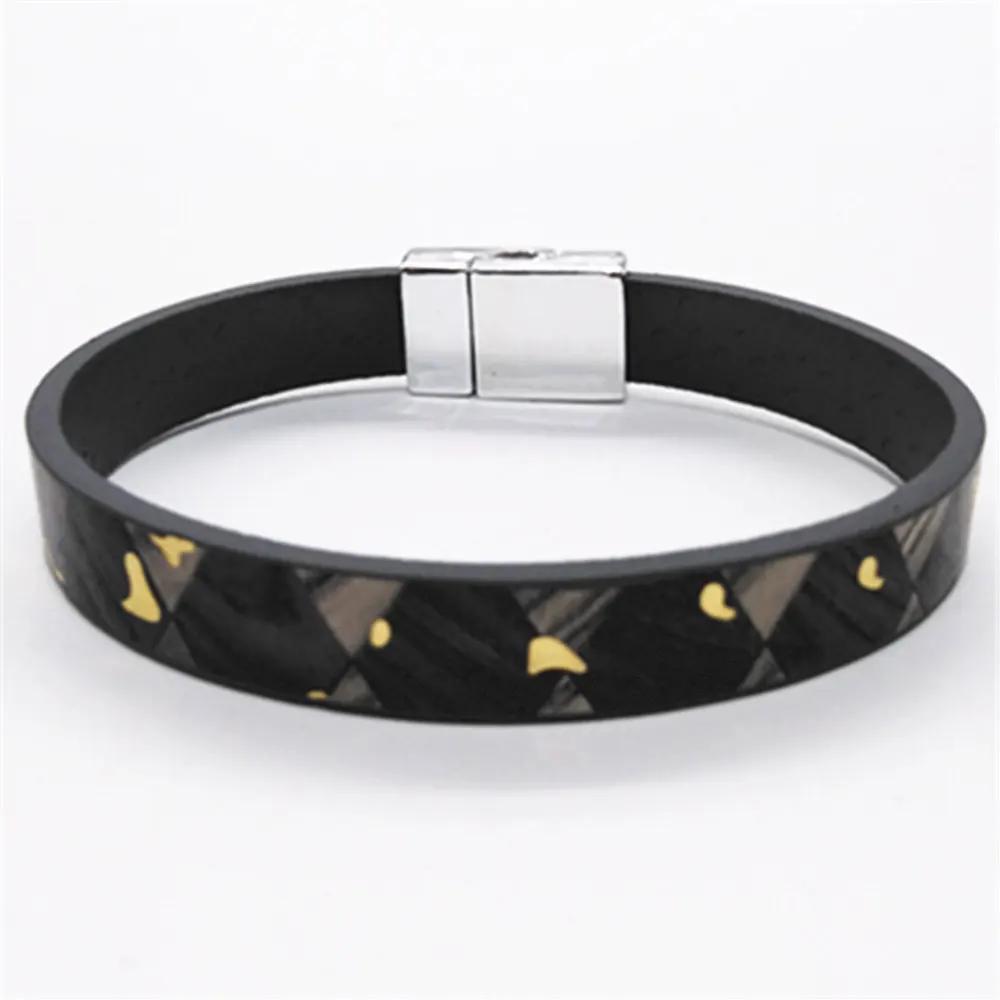 Retro Wristband Handmade Vintage Leather Men Bracelets Women Cuff Bangle male Party Jewelry Gift Black Brown | Украшения и