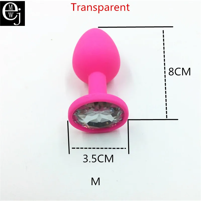 EJMW Pink Silicone Anal Plug 3 Size You Can Choose Sex Toys Butt For Women Men Erotic Jewelry |