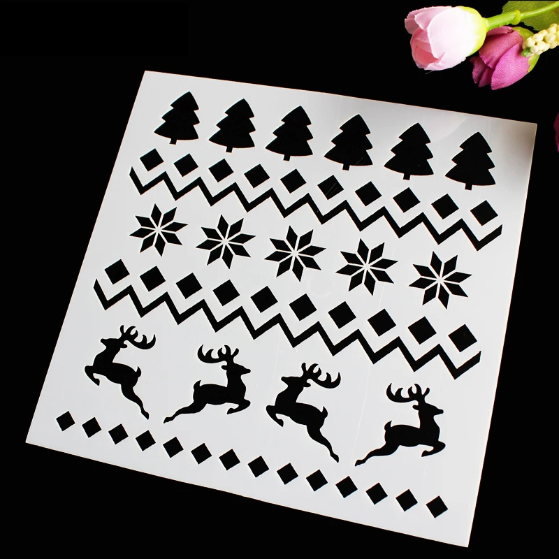 1 шт. специальный дизайн Рождественские елки торт трафарет форма для выпечки