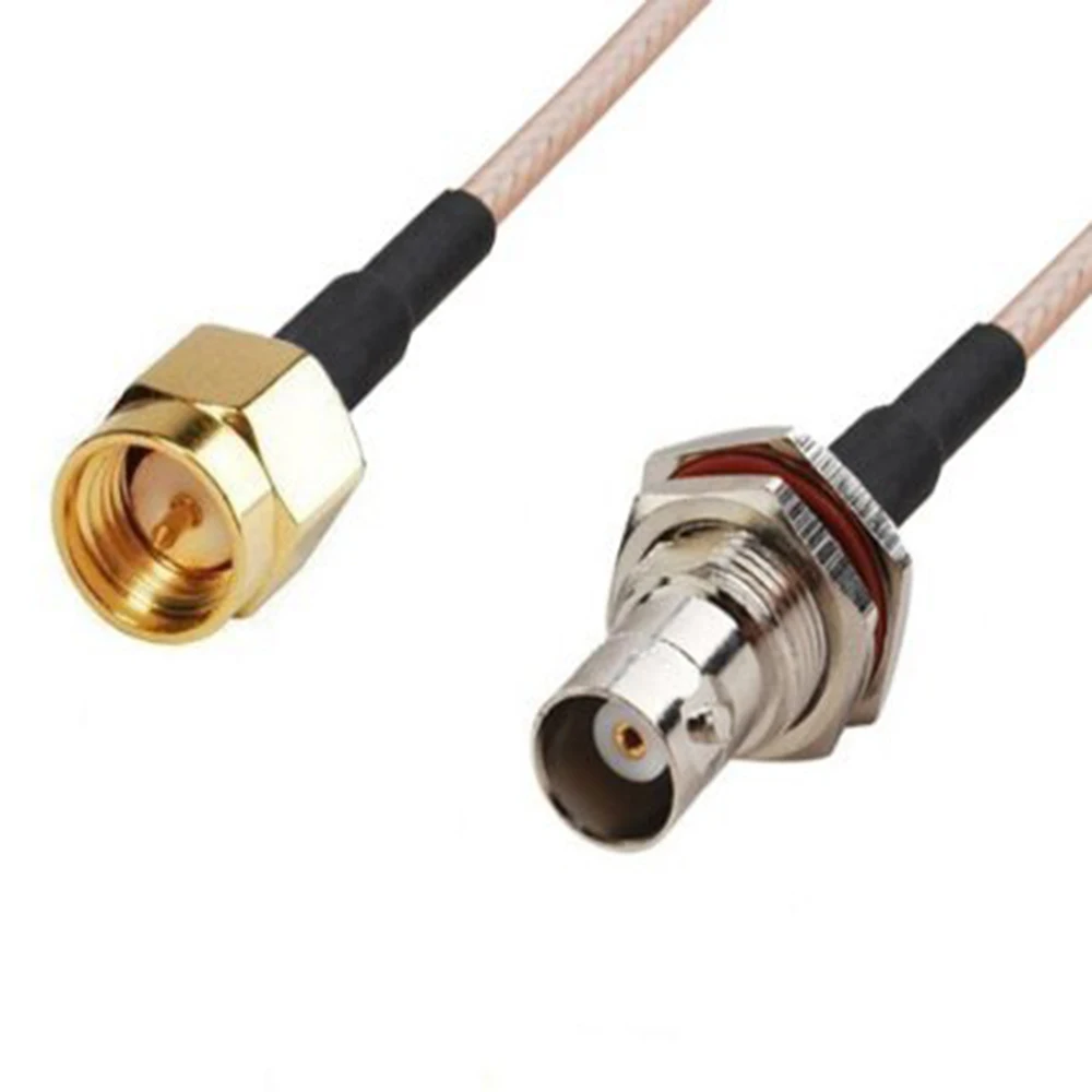 ALLISHOP гнездо BNC никелевый Platingto SMA Мужской позолоченный РЧ кабель RG316D двойной
