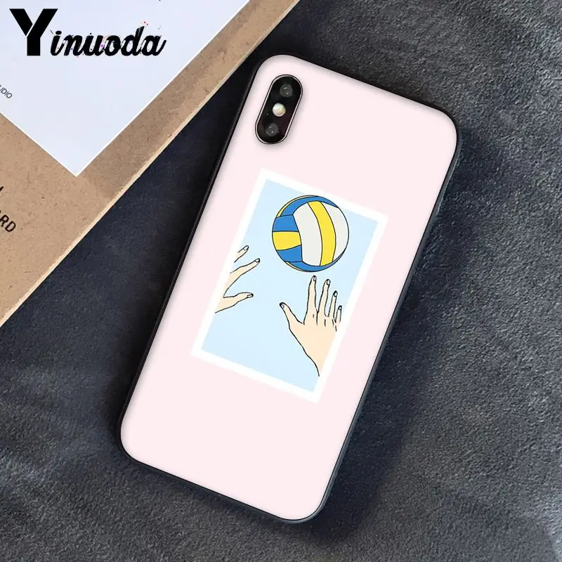Yinuoda волейбольная окрашенная PhoneCase для iphone SE 2020 8 7 6 6S 6plus X XS MAX 5 5S XR Capa|Бамперы| |