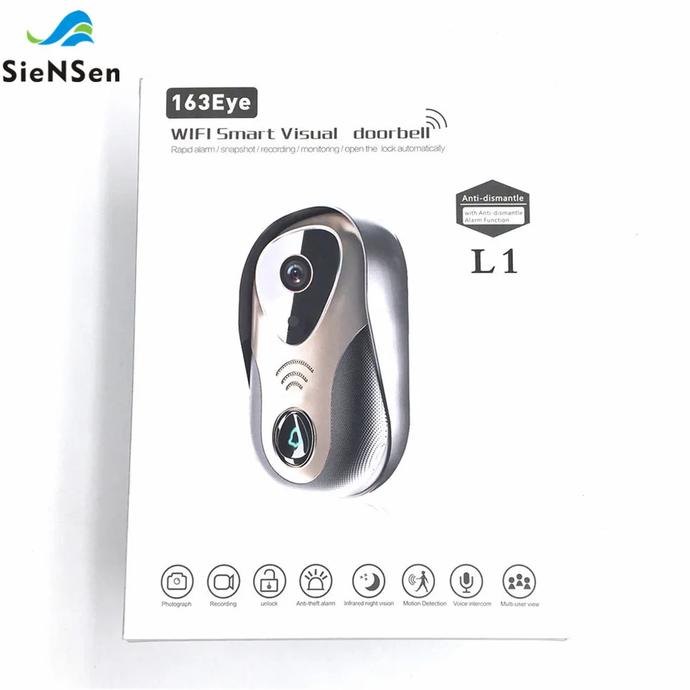Видеодомофон SienSen 163 дюйма HD Wi Fi ночное видение обнаружение движения|Дверной