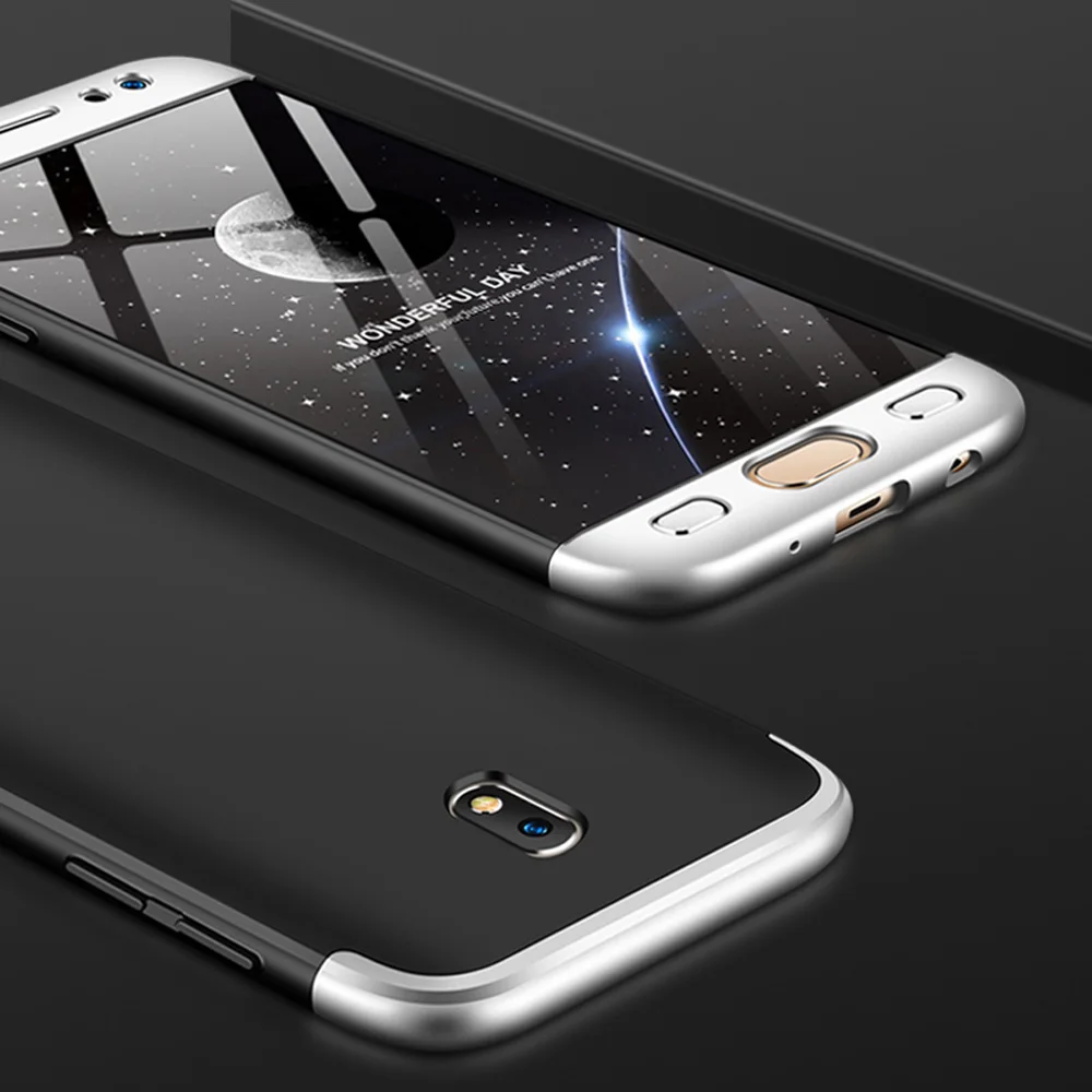 3 In 1 Full Protective Armor Case + Tempered Glass Screen Protector Cover For Samsung Galaxy J5 2017 J530F / Pro (EU Version) | Мобильные
