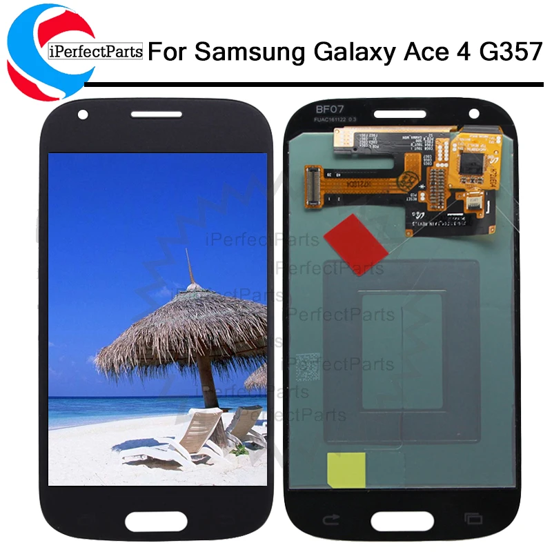 Супер AMOLED LCD для Samsung Galaxy Ace 4 SM G357 G357FZ Ace4 ЖК дисплей с кодирующий преобразователь