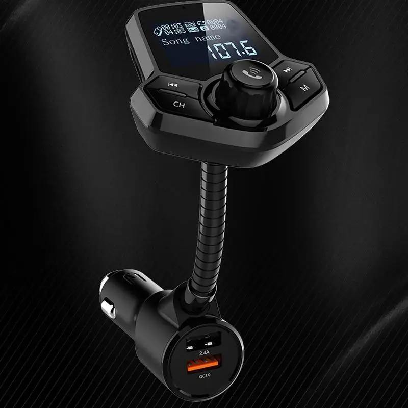 Автомобильный Bluetooth MP3 плеер беспроводной прикуриватель с супер басами USB