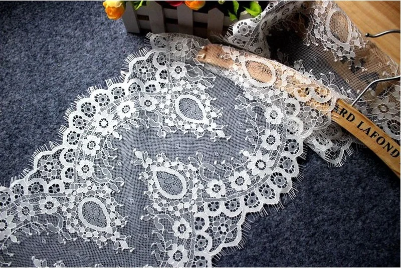 6 м/лот белое черное украшение для волос ручной работы шириной 23 см кружевная