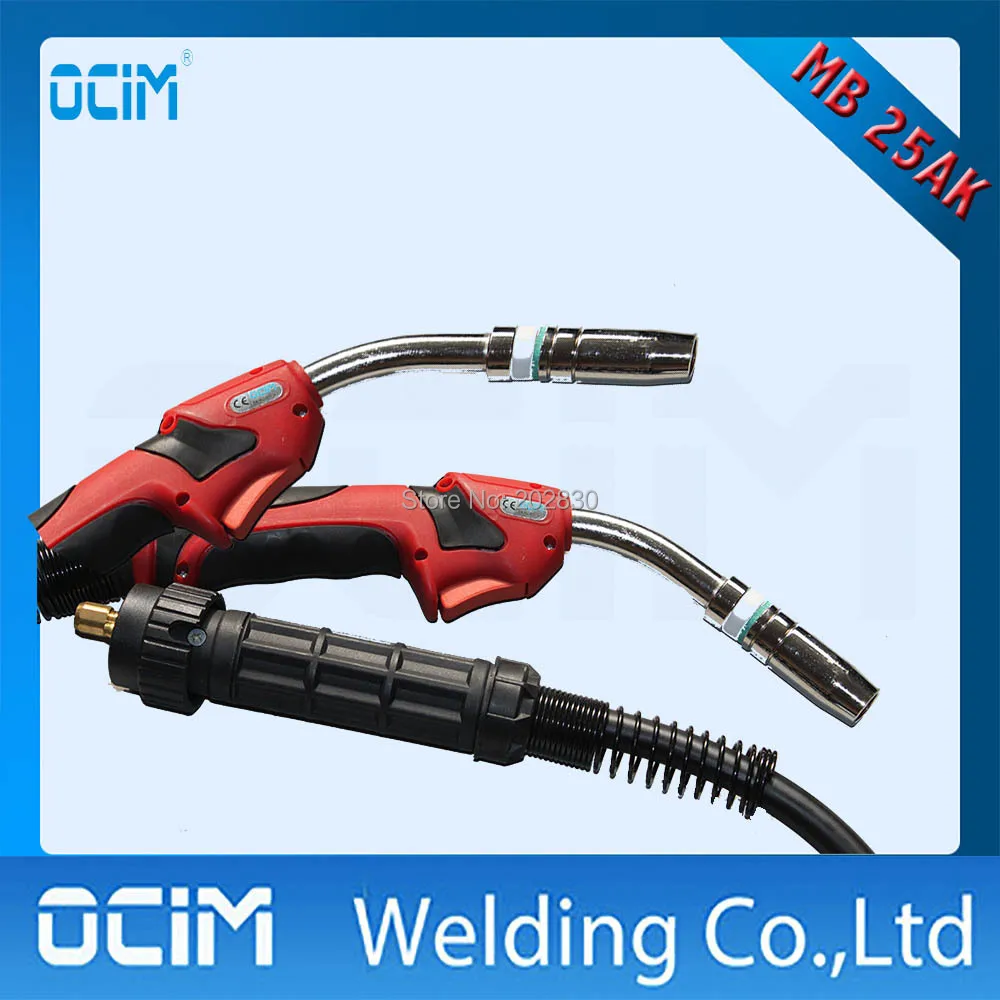 

Mig Welding Torches 25AK 3m With Red Handle
