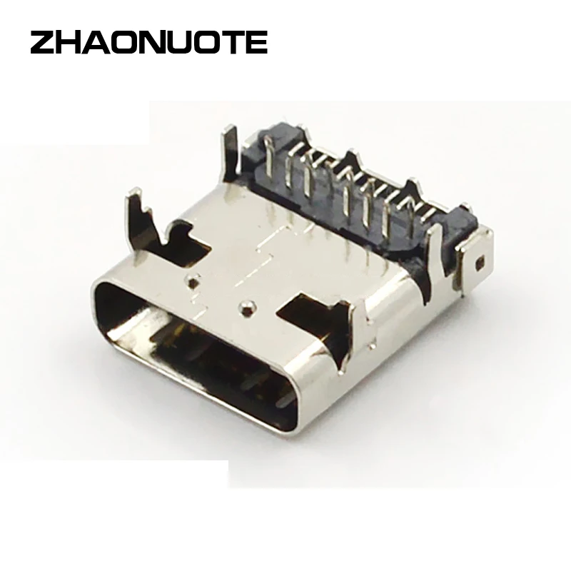 

10pcs Connector TYPE-C3.1 Bus-socket Plug on Board Rear Cover Bus-seat DC Power Supply Adapter