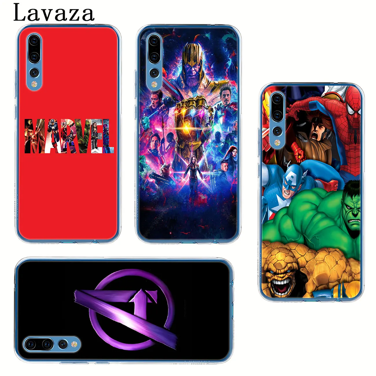 Чехол с логотипом Lavaza Marvel Avengers Endgame Thanos для Huawei Y9 Y7 Prime 2019 2018 Honor 20 8A 8X8 9X10 Lite 7C 7X 7A Pro |