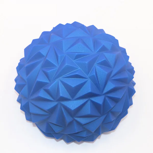 blue ПВХ йога половина мяч для массаж тела, ног точка половина мяч шаговые камни для малышей баланс мяч тренировочные аксессуары для пилатеса - Цвет: blue