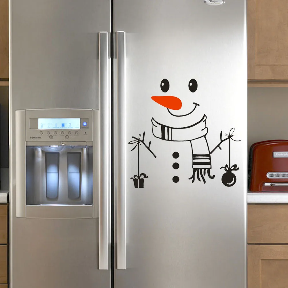 Симпатичные наклейки на холодильник счастливые рождественские вкусные