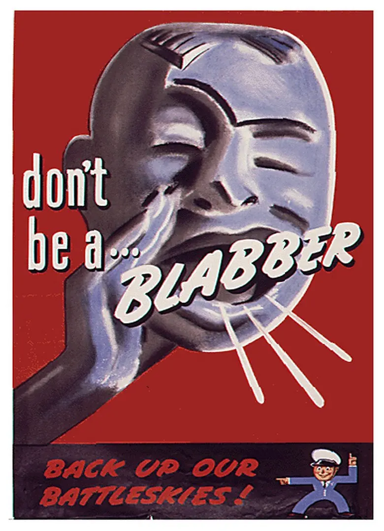 Винтажный пропагандистский постер США WW2 классические картины на холсте Don't Be A
