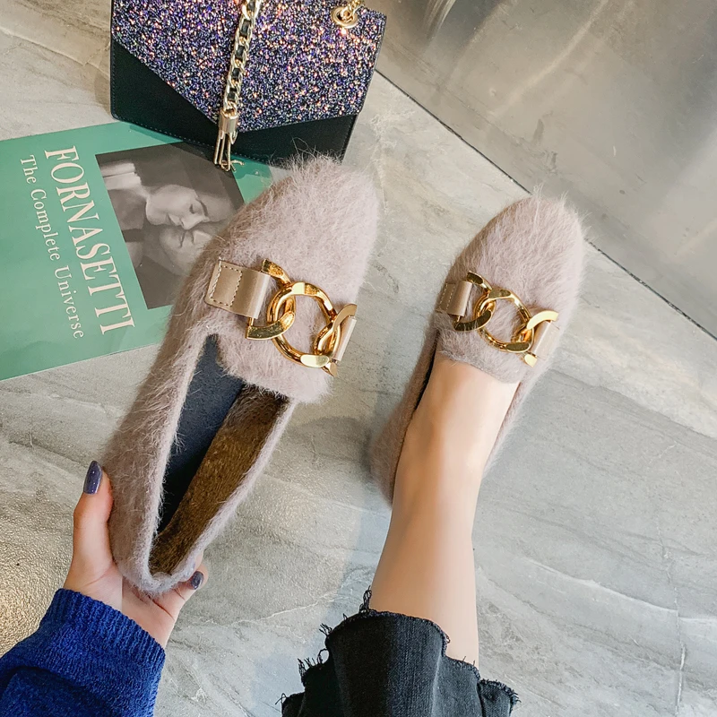 Classic Korean Version Of Autumn Winter Casual Plush Shoes comfortable non-slip flat shoes women's fashion outdoor | Обувь
