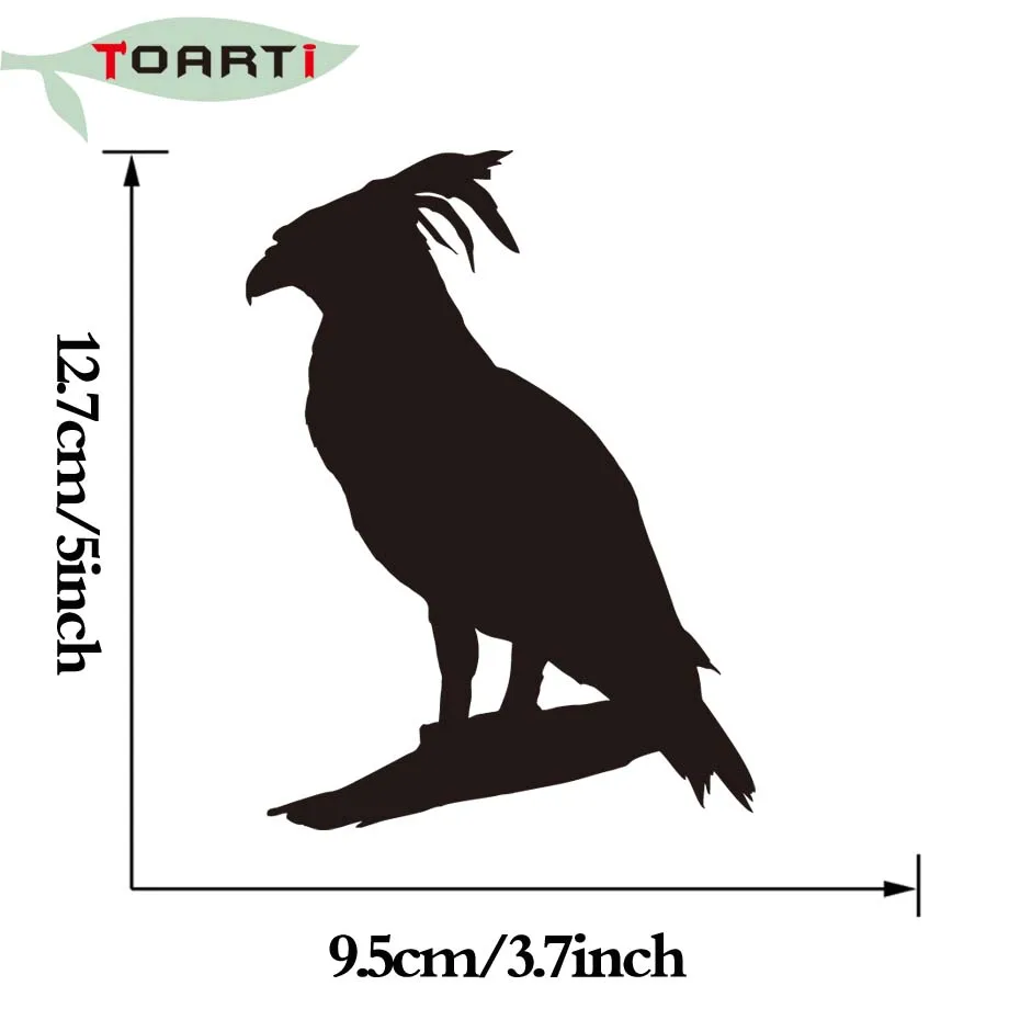 9 5*12 7 см Parrot стоя в ветке виниловая наклейка птица Автомобиль Стайлинг для