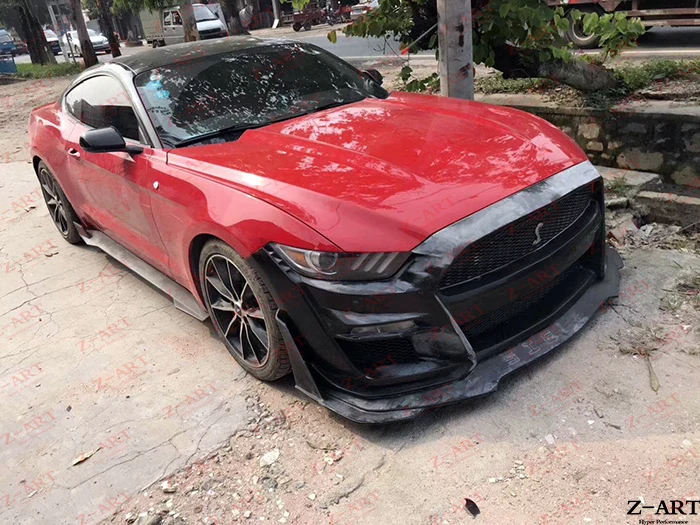 Z-ART GT500 передний бампер для Ford Mustang модифицированный Комплект кузова Ford Mustang Комплект кузова GT500 Комплект кузова для Mustang