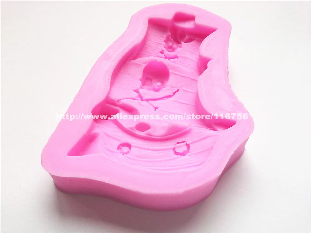 Новинка! Бесплатная доставка пиратский корабль силиконовая форма для украшения