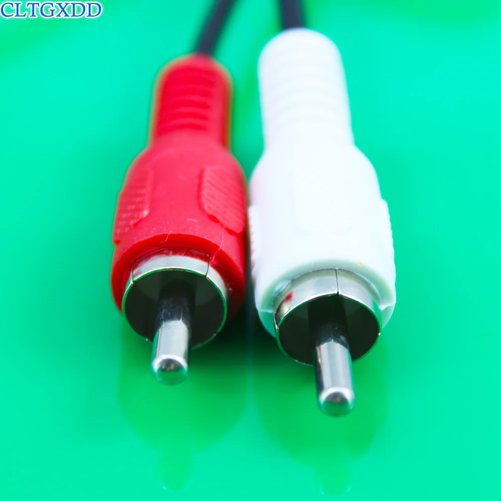 

cltgxdd RCA Audio Piggyback Cable, 2 RCA Male to 2 RCA Male + RCA Female Piggyback, 6 foot