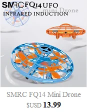 SMRC FQ14 мини-Дрон инфракрасный индукционный ручной контроль UFO удержание высоты RC тренировочный Дрон RC Квадрокоптер для детей RC игрушка