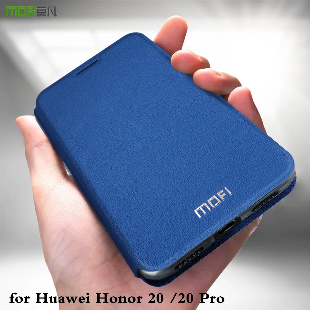 Чехол для Honor 20 чехол Pro книжка MOFi Huawei из искусственной кожи и ТПУ