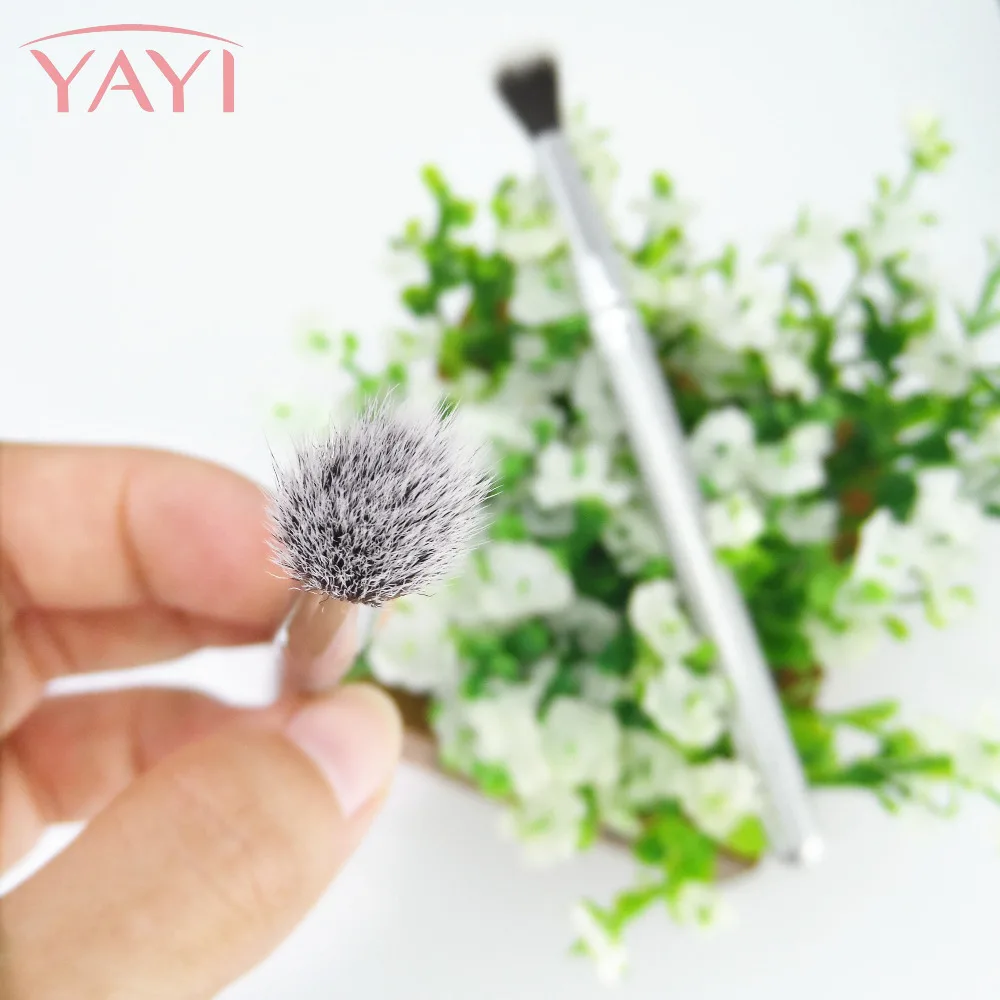 1 шт. портативная длинная мягкая кисть для смешивания теней Блестящая