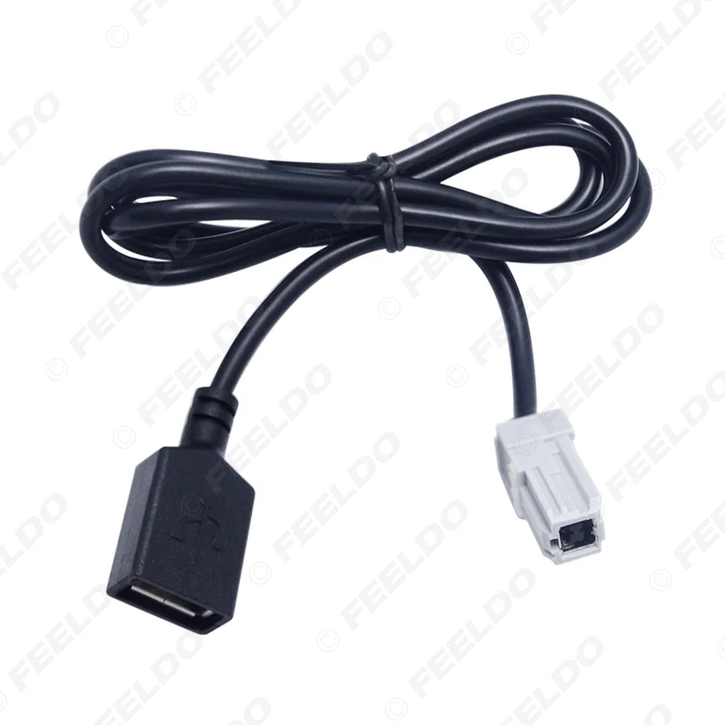 FEELDO 5 шт. Новое поступление USB AUX MP3 аудио входной кабель для Toyota Camry RAV4 Mazda CX-5/M2 CD
