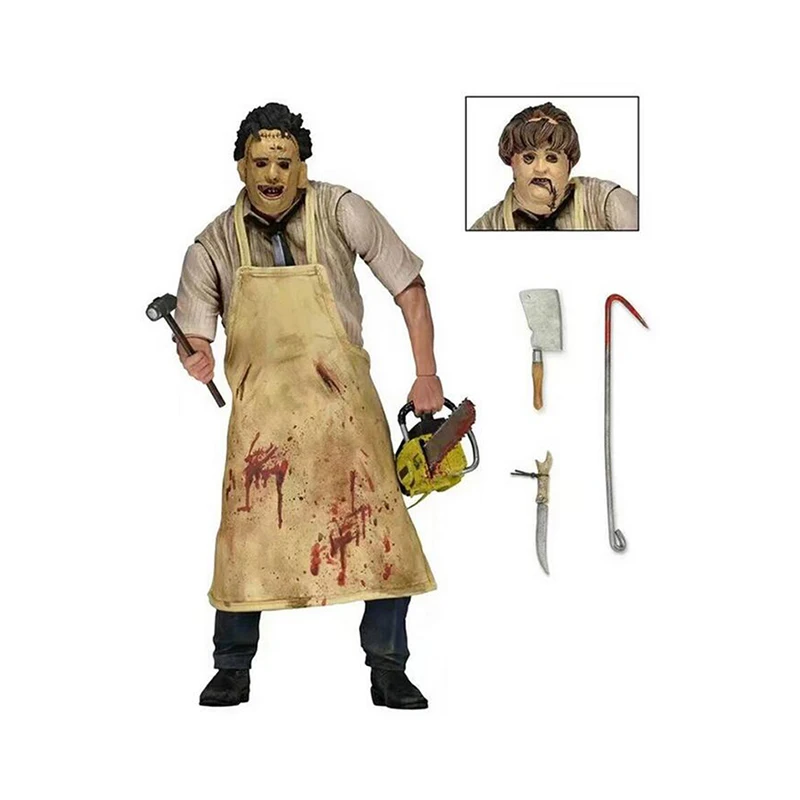 Новинка 18 см игрушки куклы игра Подлинная с надписью Texas CHAINSAW ПВХ фигурка Killing spree