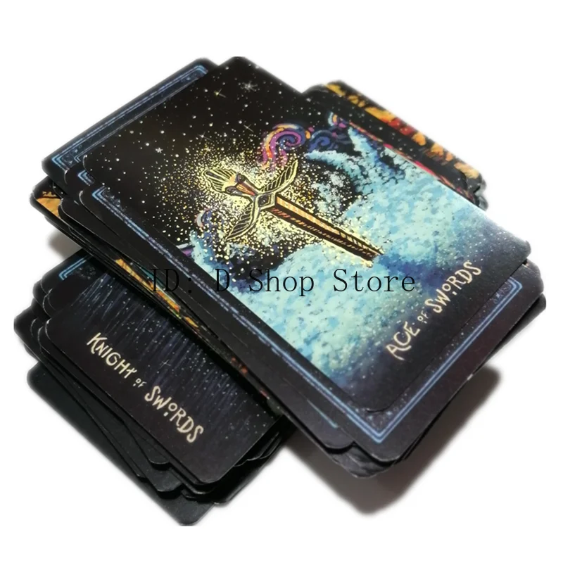 Версия на английском языке карты предсказания индикаторов Fate Deck Tarot Prisma Visions