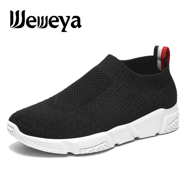 Weweya/женская уличная обувь для бега 2019 носок кроссовки с дышащей сеткой
