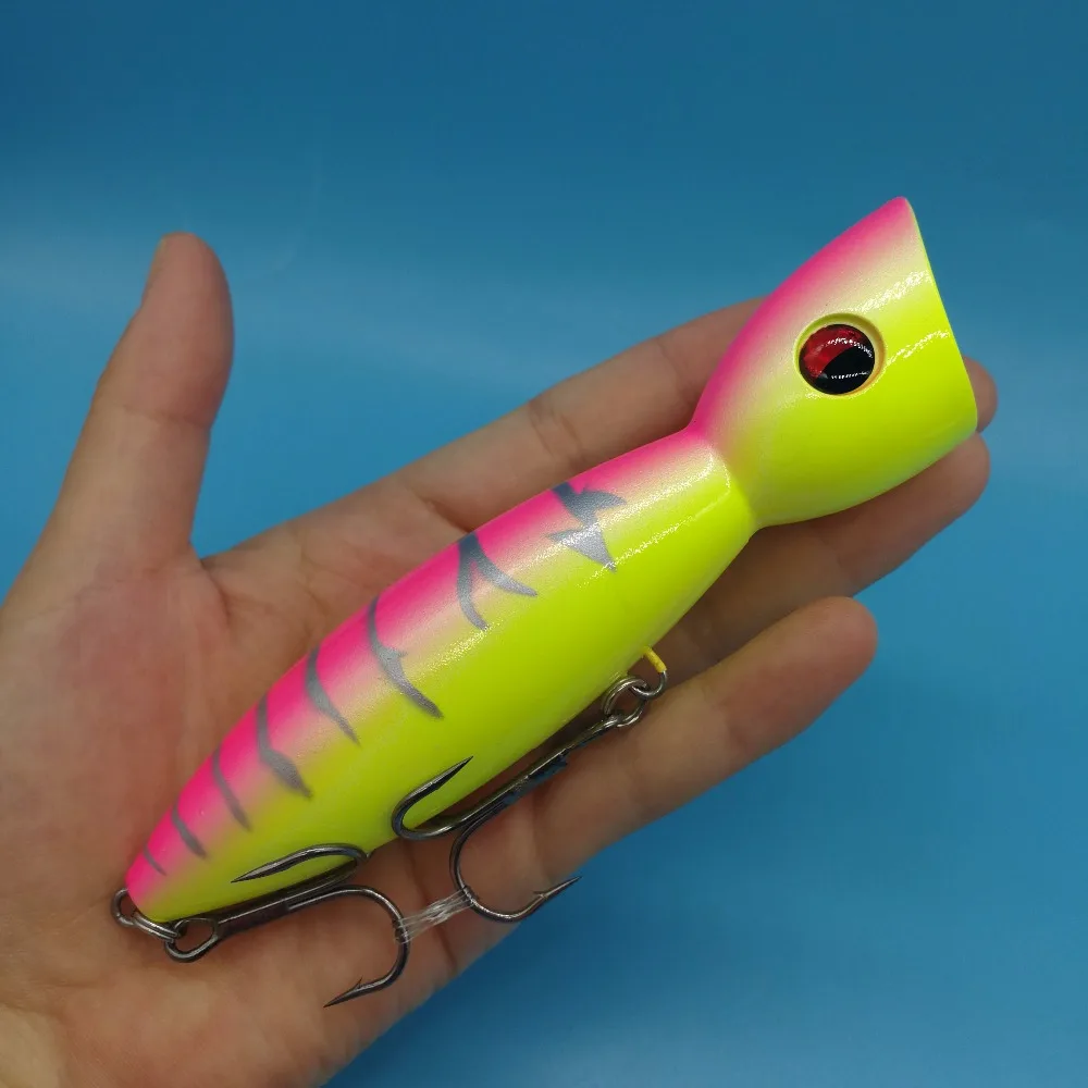 HOOFISH 1 шт./партия, Поппер, приманка для воды, 55 г/13,5 см, искусственная жесткая приманка, рыболовные приманки, плавающие изделие